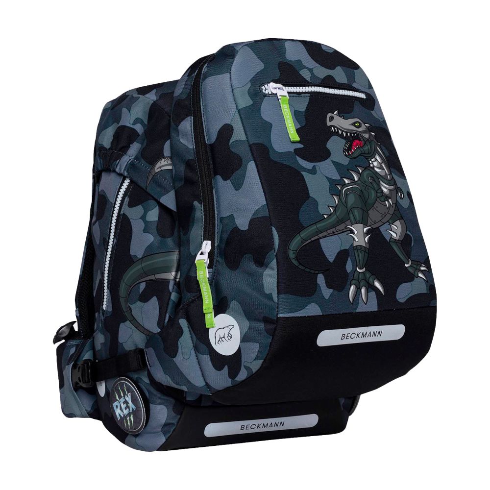 Beckmann Skoletaske 22L Camo Rex, sæt af 7 dele
