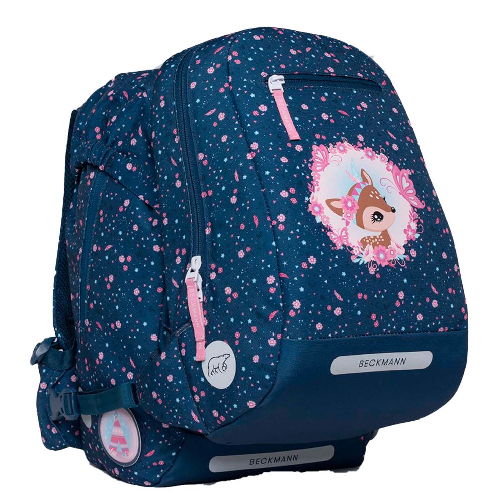 Beckmann Skoletaske 22L Forest Deer Blue
