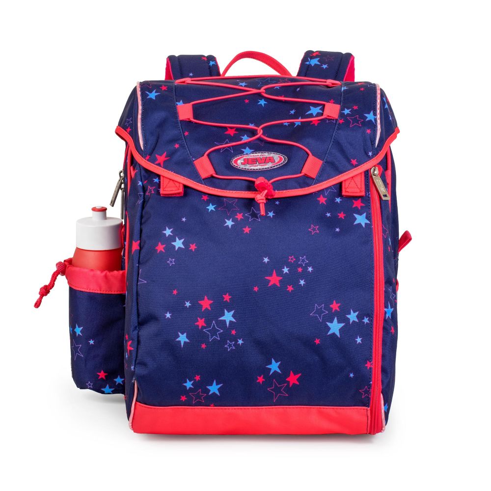 Jeva Intermediate Skoletaske Pink Starry