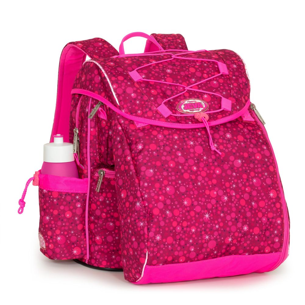 Jeva Intermediate Skoletaske Super Pink