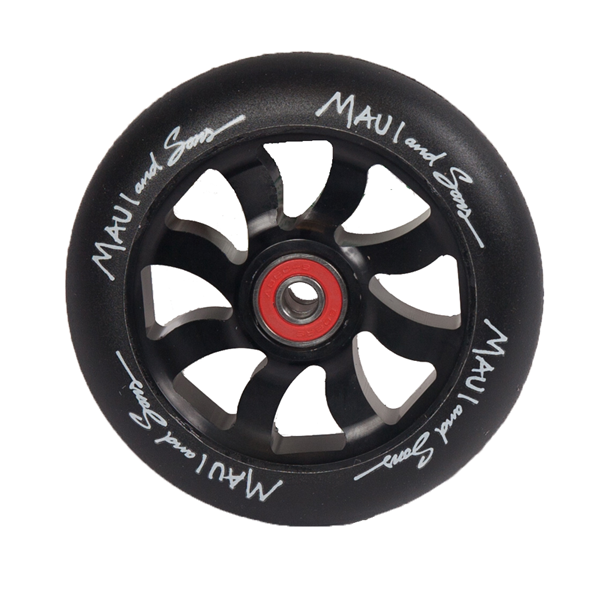 Maui Scooter Hjul Sort/Sort 110 mm.