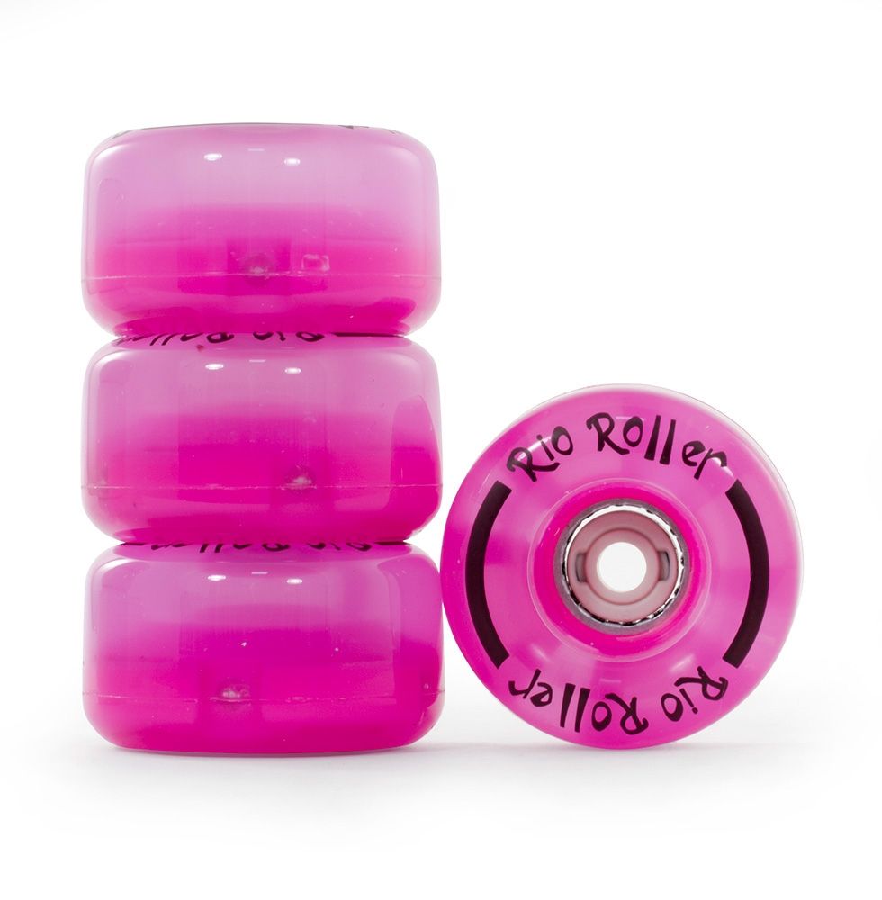 Rio Roller Light Up Wheels Pink Frost