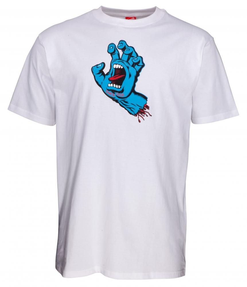 Santa Cruz T-shirt Screaming Hand White
