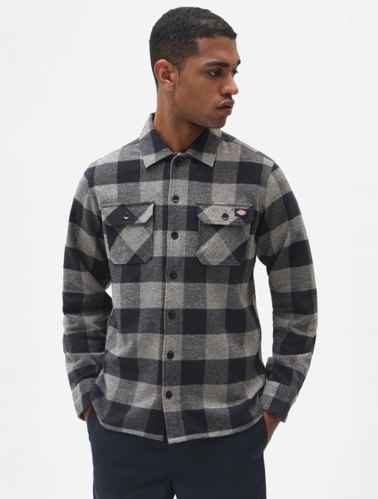 Dickies New Sacramento Skjorte Grå Melange