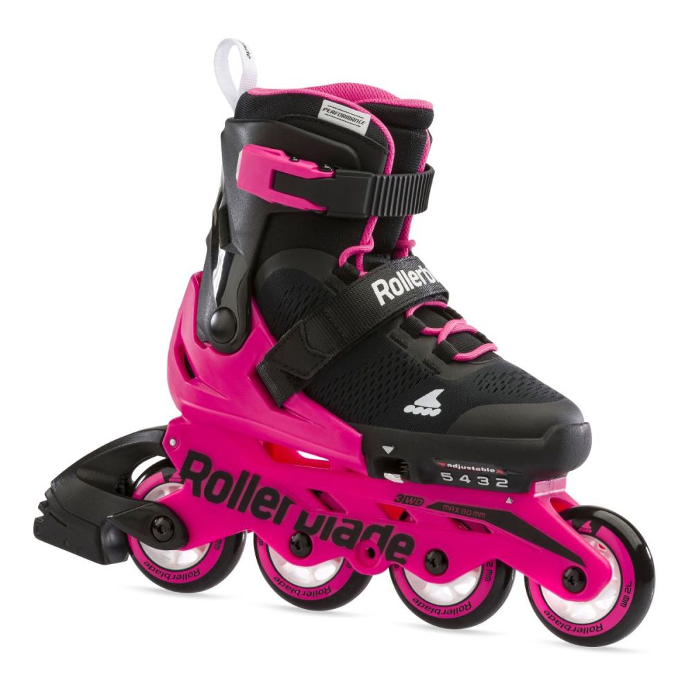 Rollerblade Microblade Inline Rulleskøjte Sort/Neon Pink