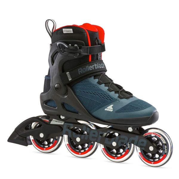Rollerblade Macroblade 90 Inliner Orion Bleu/Spicy Orange