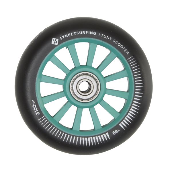 Streetsurfing 100 mm Plastic Core Wheel Green Black