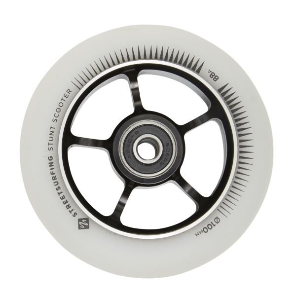 Streetsurfing 100 mm. aluminiums hjul White 2-pak