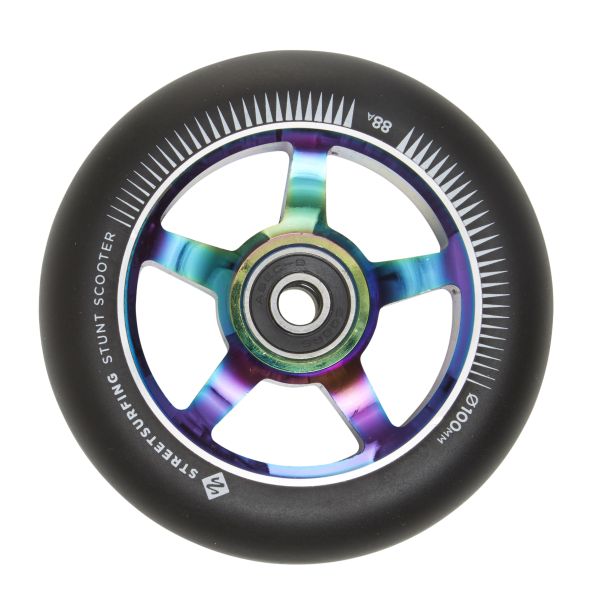 Streetsurfing 100 mm. Aluminiums Hjul Neochrome 2-pak