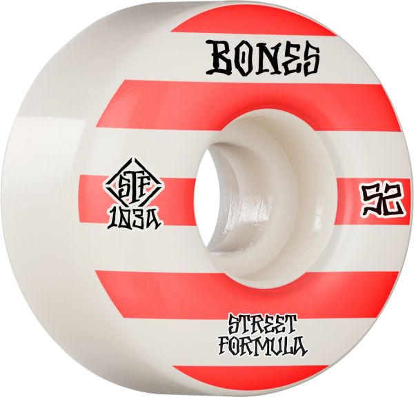 Bones Wheels Patterns STF 103A 52mm White V4 Wide
