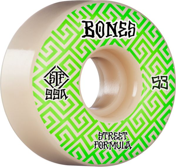 Bones Wheels Patterns STF 99A 53mm White V3 Slims 4-pack