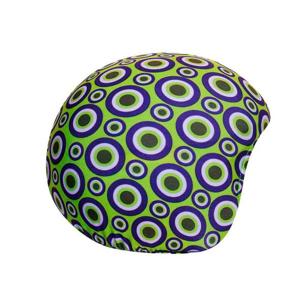 Coolcasc Hjelmovertræk Green Geometric