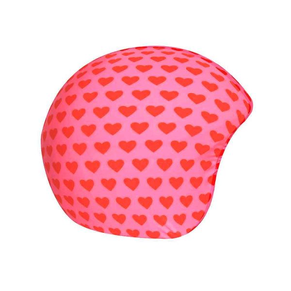 Coolcasc Hjelmovertræk Pink Red Hearts