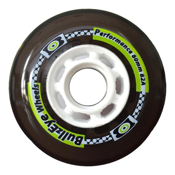 Hyper Bullzeye Smoke 82A 4 pak Inliner Wheel Black