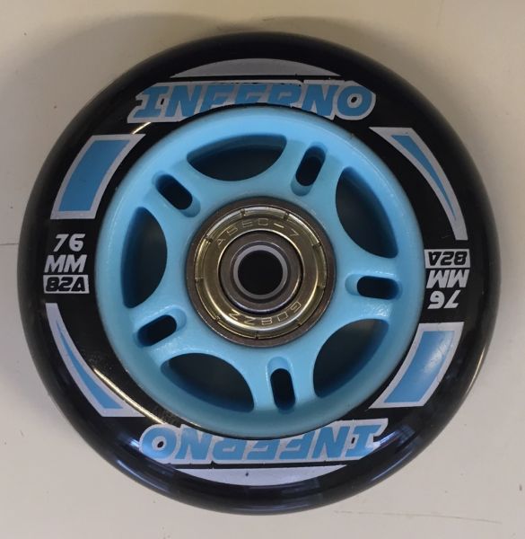 Rulleskøjtehjul til Inferno Inliner Blue 1. stk.