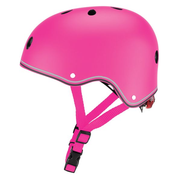 Globber Primo Cykelhjelm med lys Deep Pink