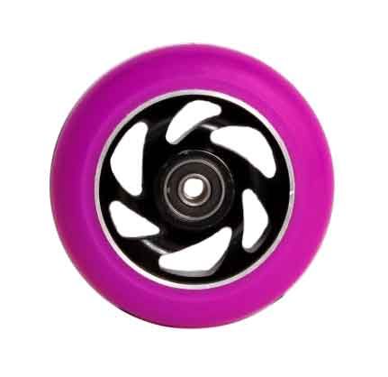 GRIT 100mm Scooter Wheel Alu Black/Purple PU, 2-pack