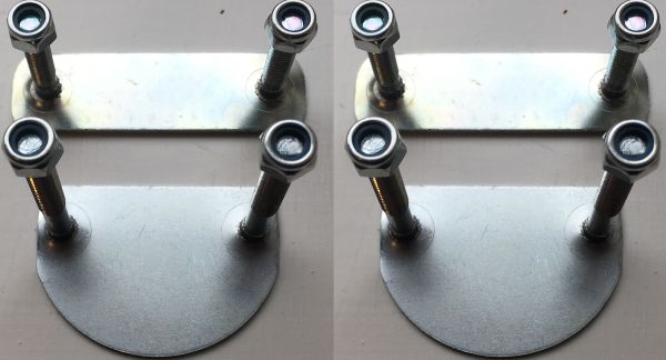 Playmaker Mounting Plate Sæt af 4 dele