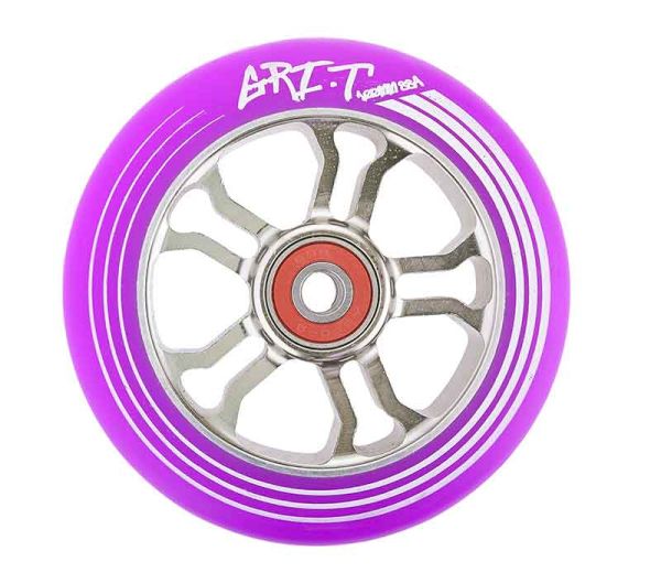 GRIT Ultra Light Scooter Wheel 100mm Titanium/Purple PU