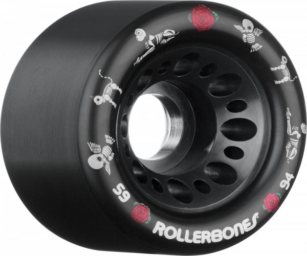 Rollerbones Pet Day of the Dead Speed wheel 59mm x 94a Black 4 Pk