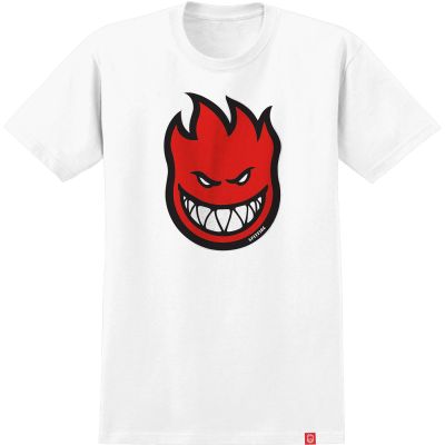 Spitfire Kortærmet T-shirt Bighead Fill Hvid/Rød