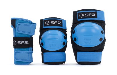 SFR Youth Ramp Skate Beskyttelse 3-pak Blå