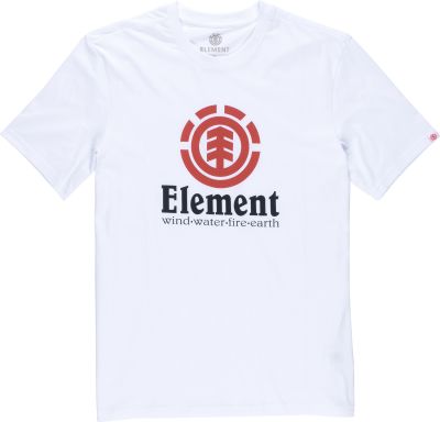 Element Vertical Optic Kortærmet T-Shirt Børn Hvid