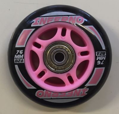 Supreme Rulleskøjte hjul til Inferno Inliner Pink 4 stk