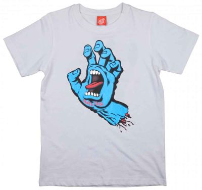 Santa Cruz Kortærmet T-shirt 'Screaming Hand' Hvid