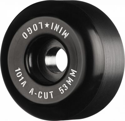 Mini Logo Skateboard Hjul A-cut 53mm 101A Black 4-pak