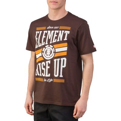 Element Clique Kortærmet T-Shirt Walnut